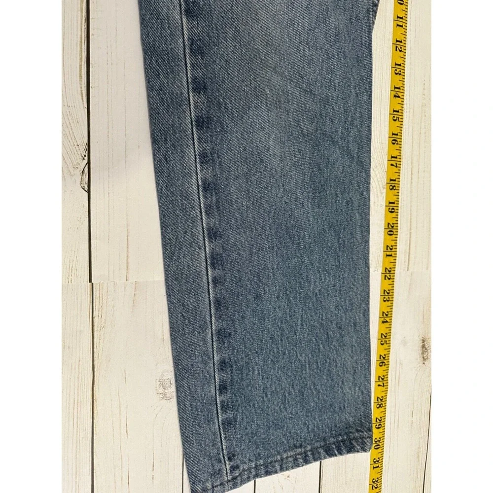 Levi's 505 Regular Fit Straight Leg Denim Blue‎ Jeans Mens Size 34X30